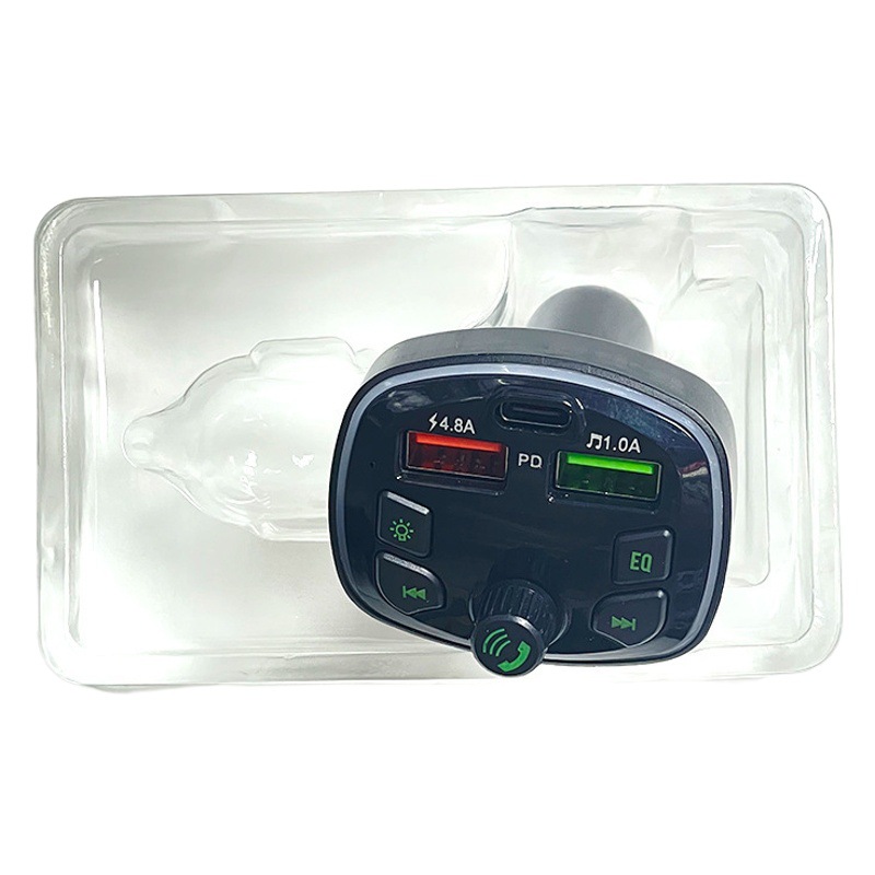 Venta al por mayor Q7 coche REPRODUCTOR DE MP3 Bluetooth manos libres FM transmisor multi-función tarjeta inserción máquina PD carga rápida coche MP3