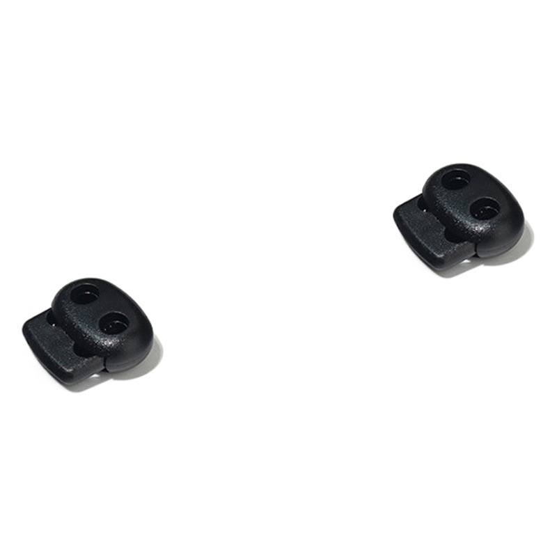 Manufacturer in Stock Mini Pig Nose buckle ABS spring buckle double hole pressing rope buckle luggage clothing elastic adjustable buckle