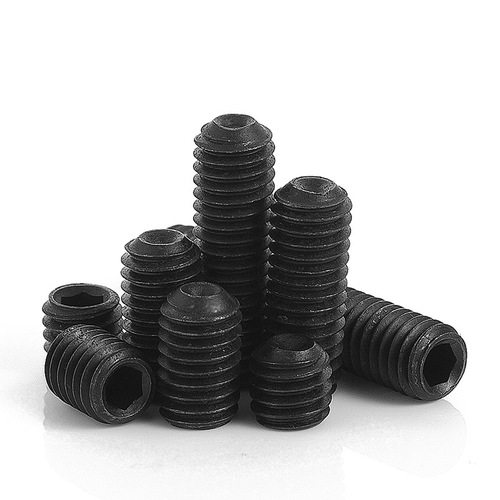 Class 12.9 inner hexagon concave end set screw black top screw headless machine meter screw stop screw M2M3M4