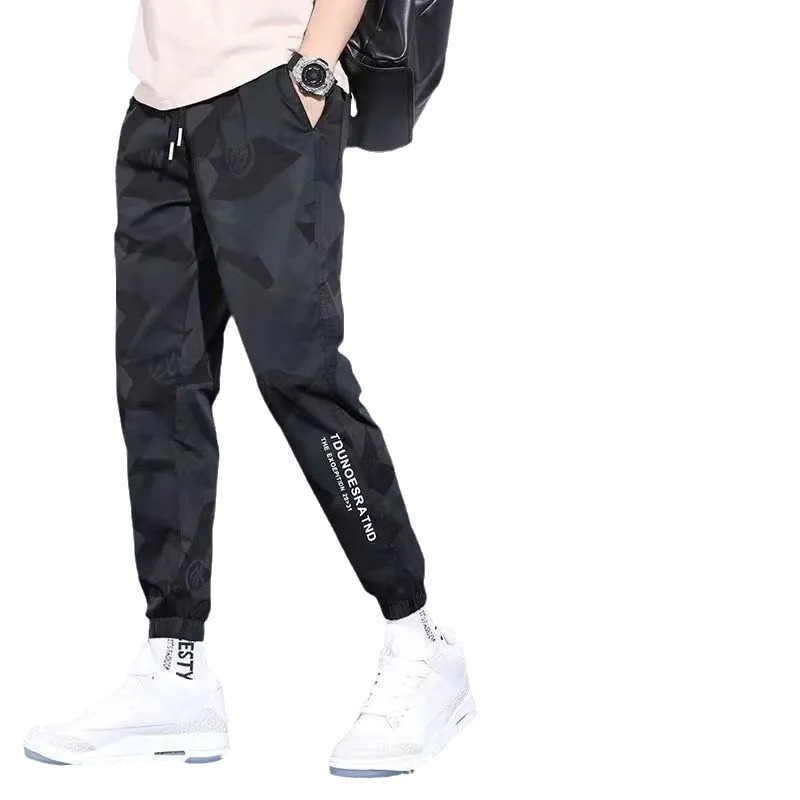 Seda de hielo delgada pantalones casuales hombres de verano marca de moda camuflaje herramientas más tamaño tobillo-longitud Pantalones deportivos de secado rápido 1/2 piezas