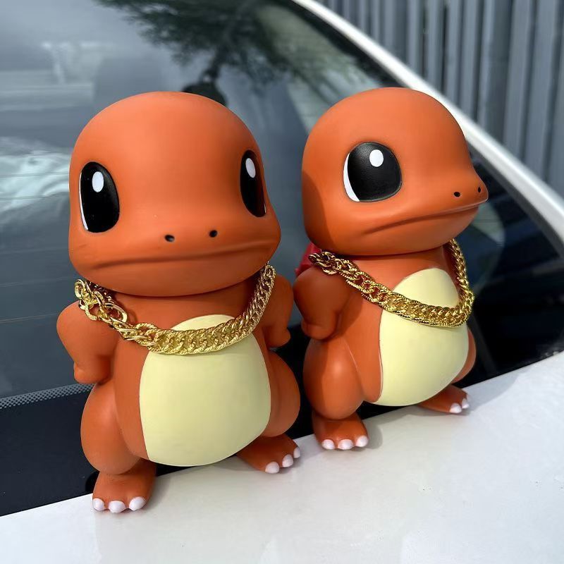 Arrogante y arrogante pequeño dragón de fuego en línea accesorios de automóviles tronco colgantes de techo decoración creativa hecha a mano