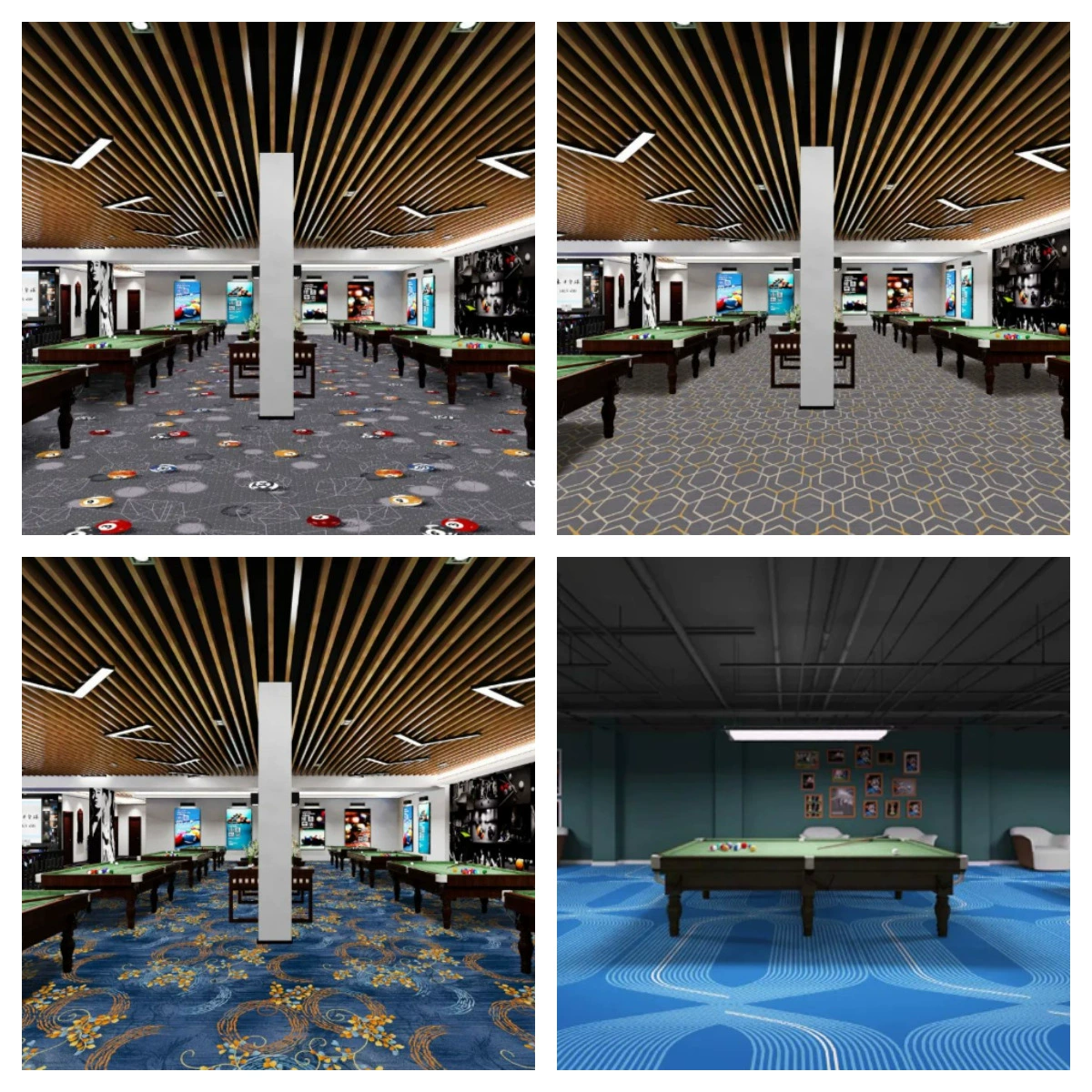 Table carpet, wear-resistant pool for pool hall, 450 gram, polyester, increased thickness