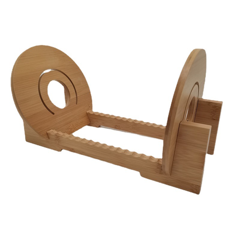 黑胶唱片架竹木喷漆展示架散装CD架黑胶唱片收纳架