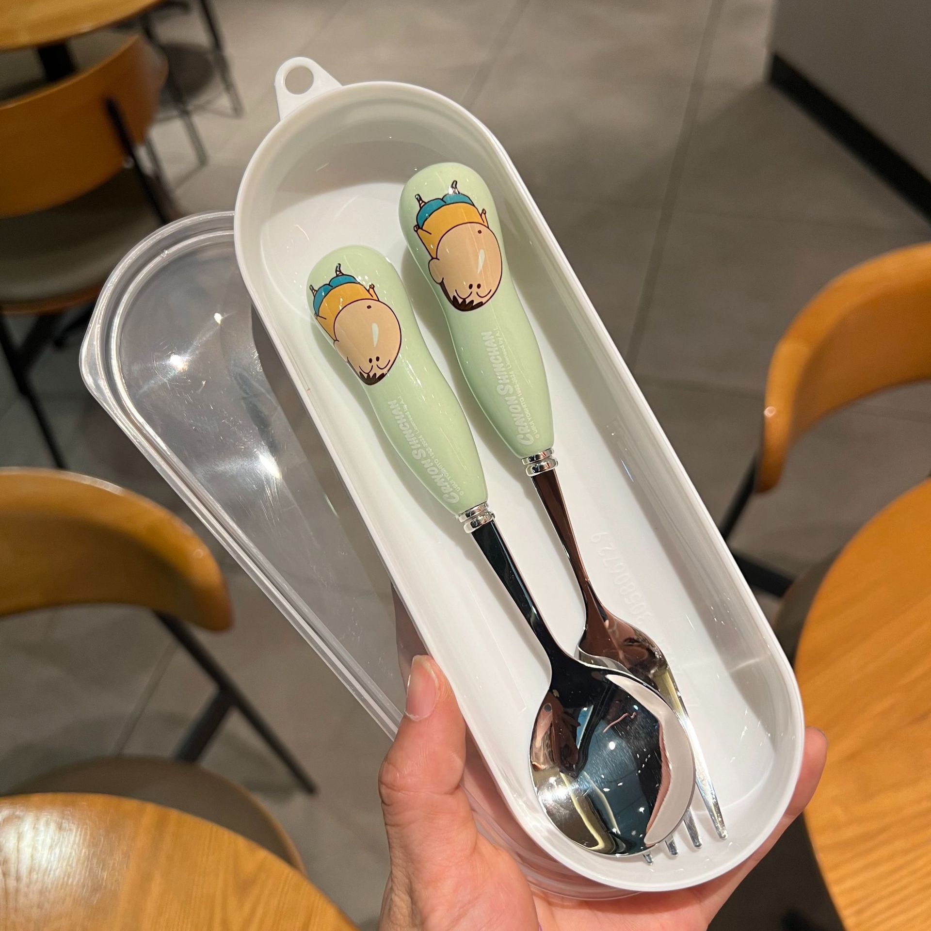 녹색 아다이 스푼 + 포크