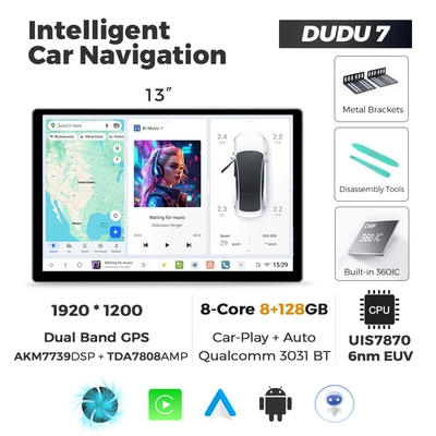 Duduauto Series Dudu7 Dongtudongshan: DVD Navigation - 13inch-dudu7-8128-eight-core-full-network-communication