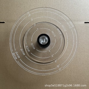 Acrylic Classy Transparent Cake Turntable Commercial Baking DIY Decorating Tool Pp Cake Decoration Rotating Booth