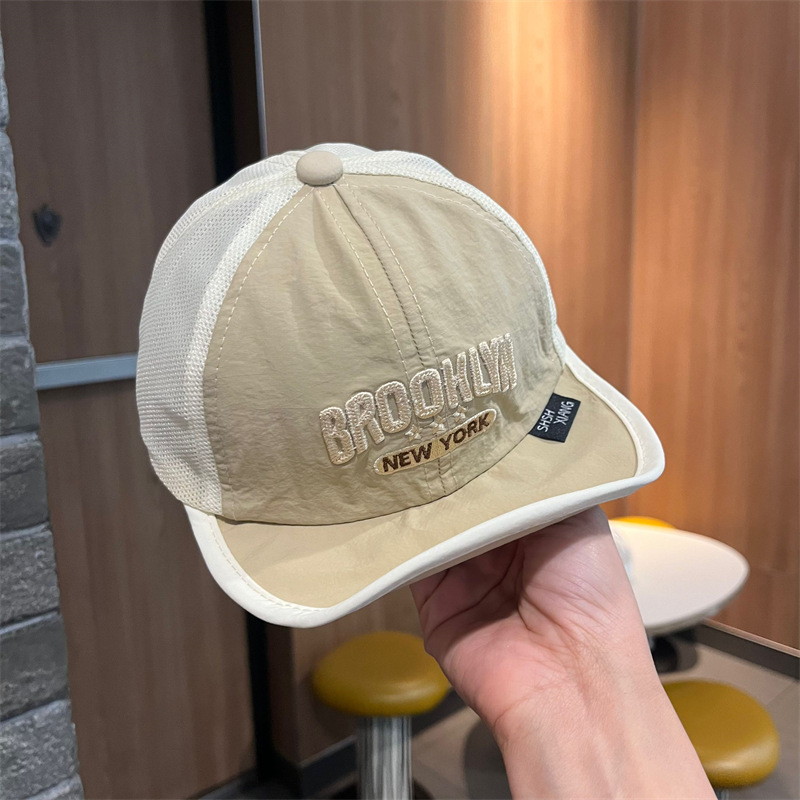 Sombreros para niños, sombrilla fina de verano, gorras de protección solar, gorras de béisbol de malla transpirable de moda para niños y niñas