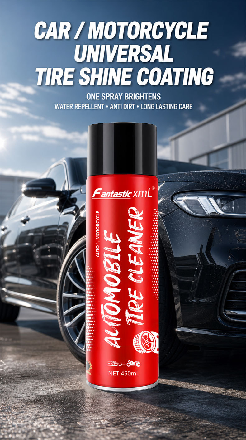 Car Tire Shine Agent, Tire Wax, No-Wash Cleaning, Stain Removal, Long-Lasting Polishing, Maintenance and Refurbishment Agent, Anti-Aging, Cross-Border