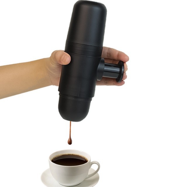 Producto popular transfronterizo: pequeña cafetera espresso portátil de prensado manual para uso doméstico y camping al aire libre.