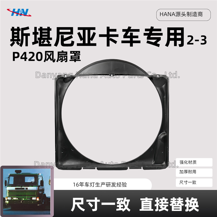 P420 cubierta del ventilador 1769522 \ 1444954 para piezas de camiones Scania SCANIA 2-3