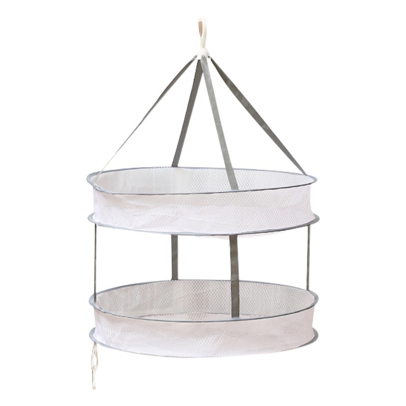Household clothes basket drying socks clothes edge foldable windproof clothes drying net tile drying basket wholesale