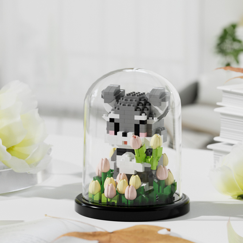 Compatible con Lego en maceta, bloque de construcción inmortal, ramo, girasol, clavel, decoración de mesa, juguetes para niñas ensamblados para niños