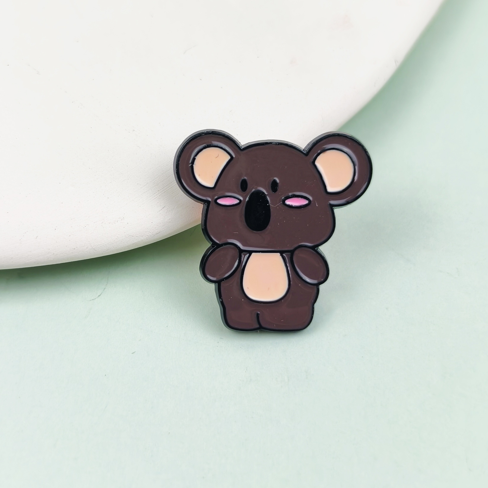 Lindo broche de aleación de koala pequeño transfronterizo ins dibujos animados chaqueta para niños accesorios superior pin insignia spot