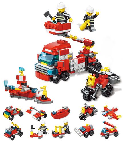 Pioneer SWAT building blocks compatible with Lego box set synthetic robot King Kong assembly combination children's transformation toy