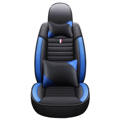 for Front Single Main and: Seat cushion, seat cover - black-blue-single-seat-luxury-version-universal