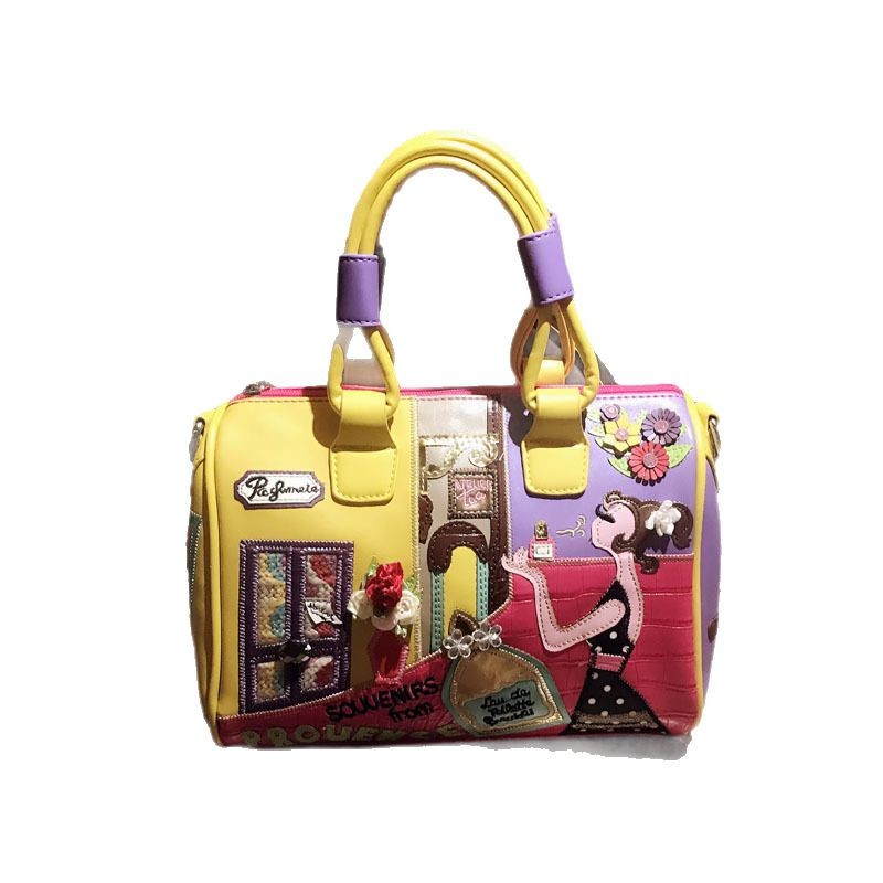 Wholesale Women's Handbags & Crossbody Bags 2025 New Arrival European and American Style PU Leather Creative Boston Bag - Thumbnail 5