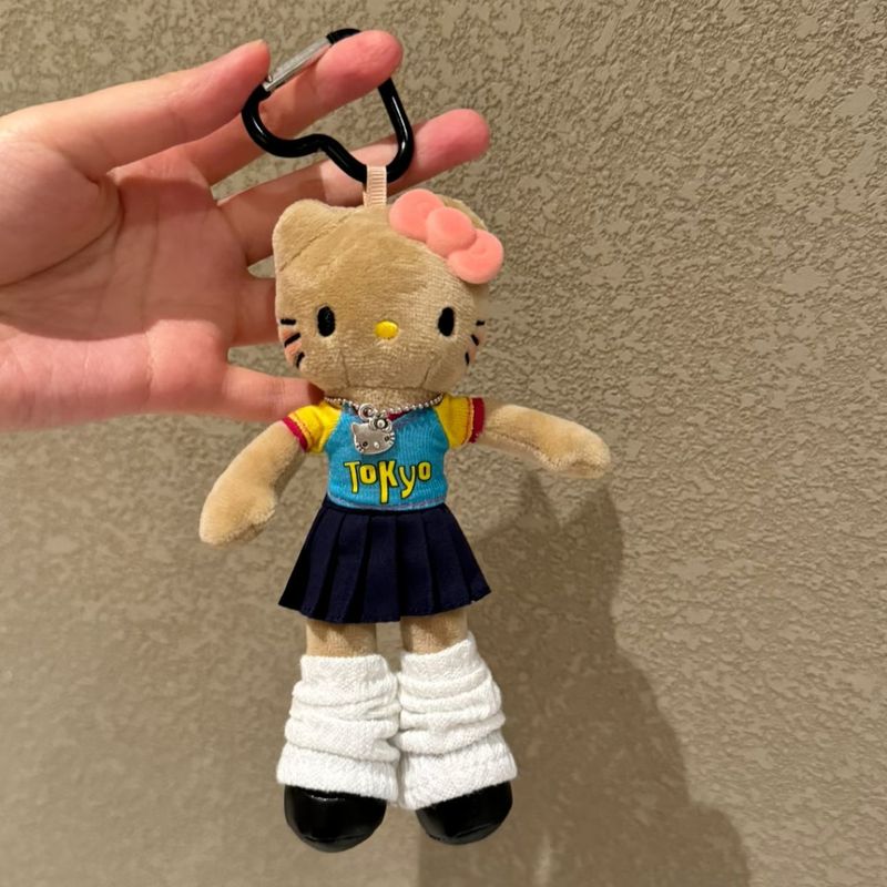 秋冬可爱长腿kitty毛绒挂件裙子换装娃衣ins风玩偶挂饰背包钥匙扣|undefined