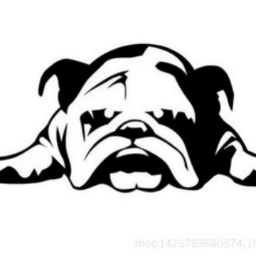 Симпатичные креативные усталые щенки автомобильные наклейки 11-23CM