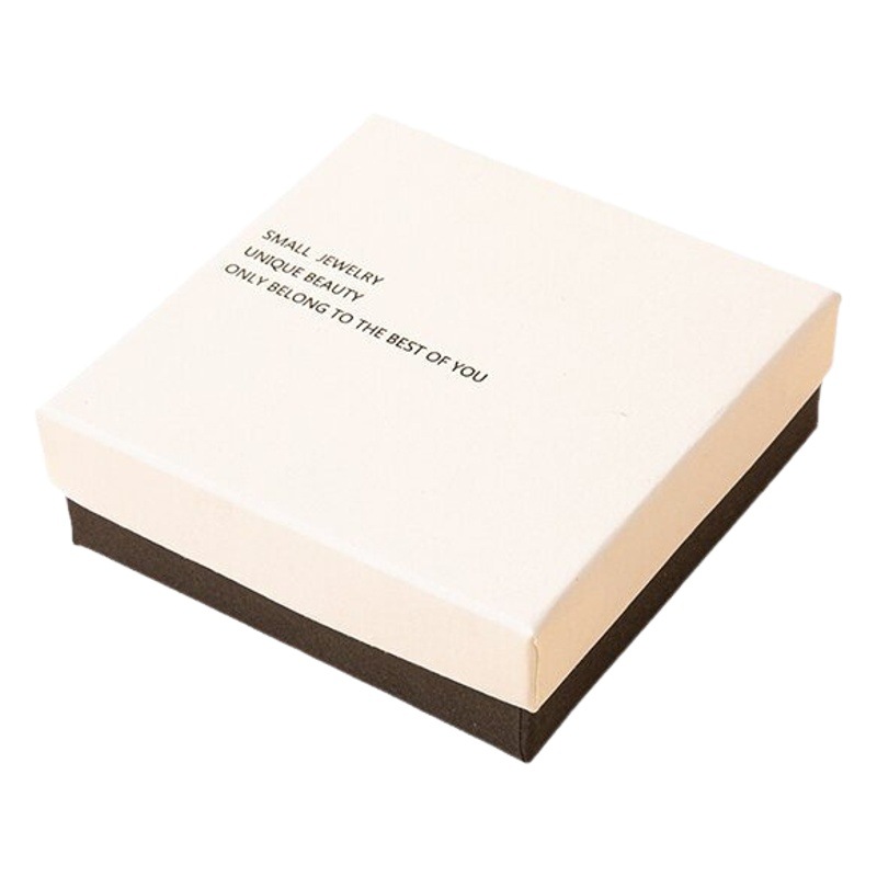 En stock blanco negro caliente negro joyería caja anillo Stud pendientes pulsera collar pendientes joyería embalaje caja tapa