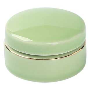 Mini Small Porcelain Jar Fragrance Pot Pot Honey Jar High-grade Liquid Ointment Jar Face Cream Square Sealed Jar