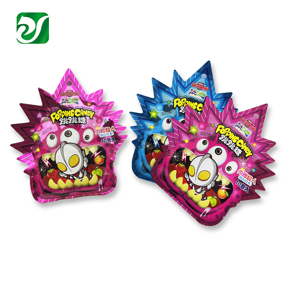 食品级包装袋异形铝箔跳跳糖零食复合热封袋源头厂家