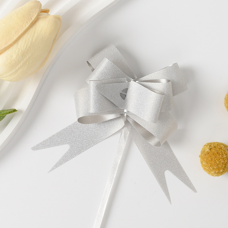 Nuevo 18 diamante cruzado macarón arco de cristal mano flores de Navidad regalos de flores embalaje de flores de dibujo