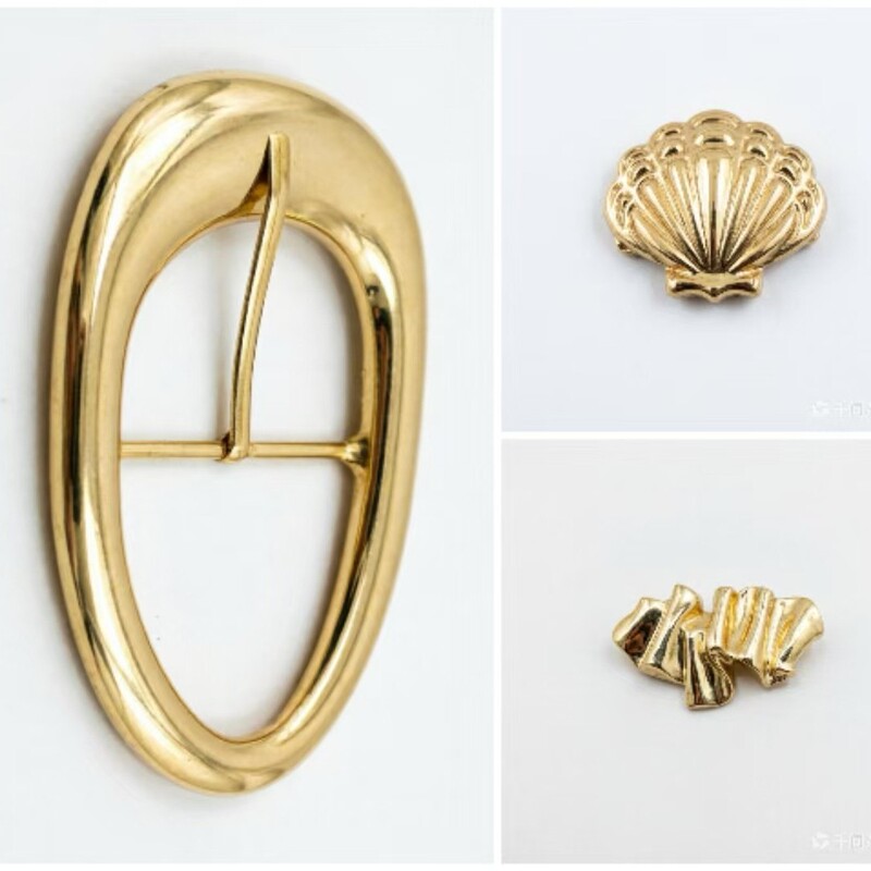 European and American New Fashion Swimsuit Buckles, Belt Buckles, Shell-Shaped Clothing Accessories