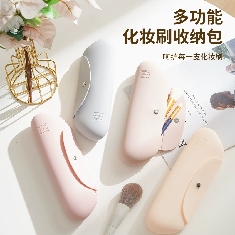 Трансграничная амазонка силиконовая сумка для макияжа сумка для макияжа пыленепроницаемый инструмент для макияжа сумка для хранения путешествий портативная сумка для макияжа
