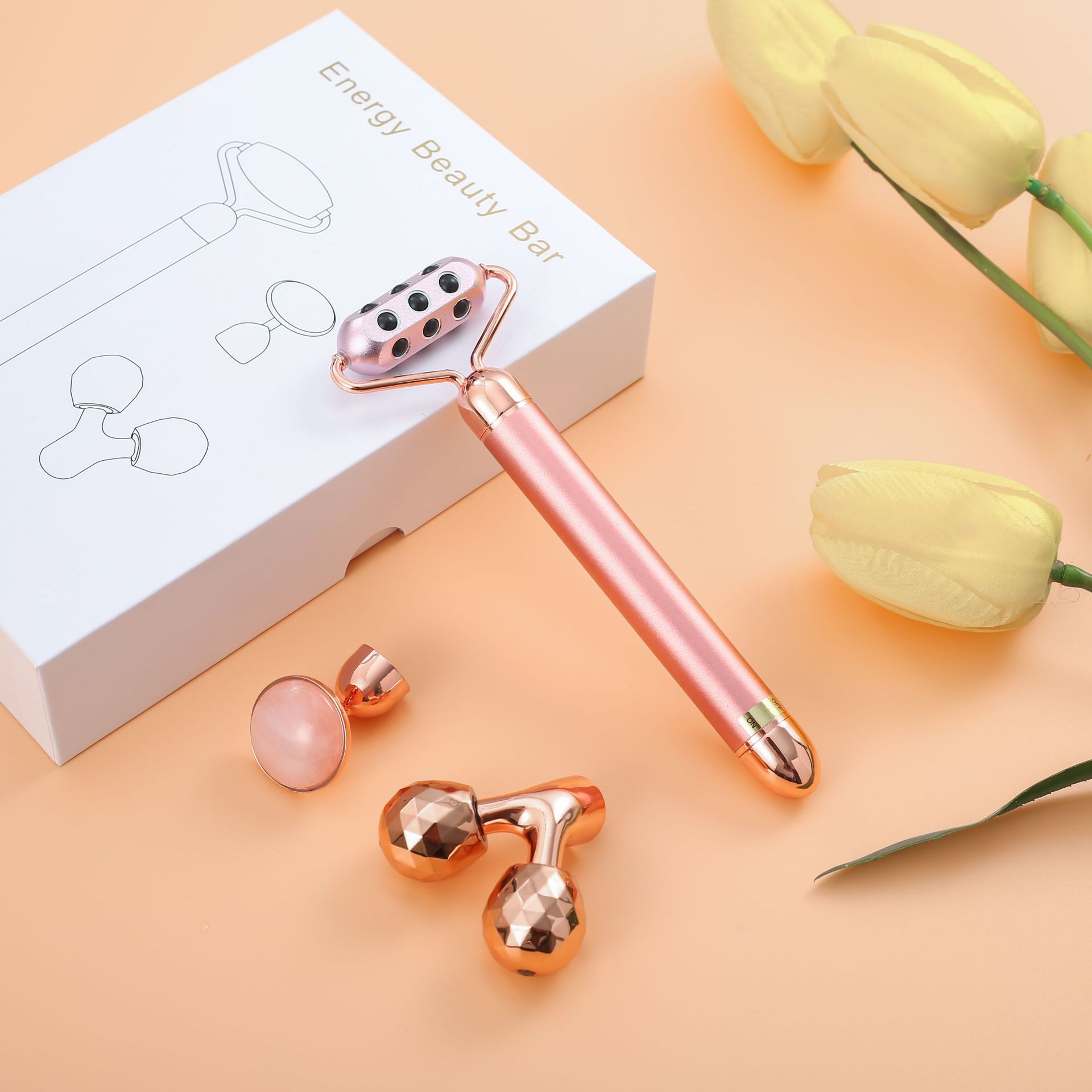 新款電動(dòng)玉石按摩器換頭鍺美容棒眼部振動(dòng)粉晶玉石按摩儀廠家批發(fā)