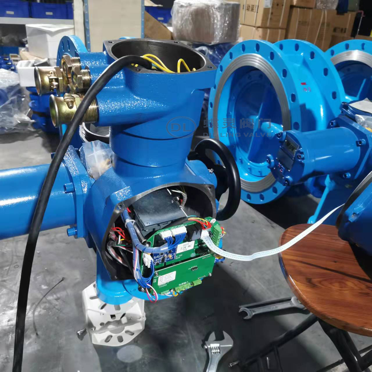 DN1200瓦斯气体蝶阀 WSD941X-10Q矿用隔爆一体式瓦斯电动法兰蝶阀