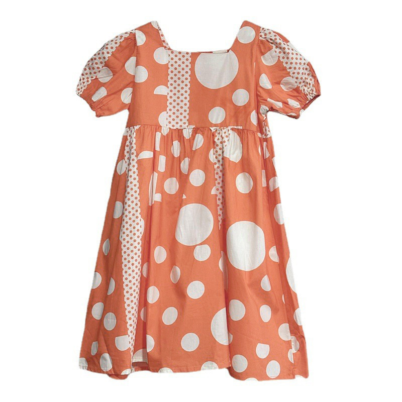 Ropa infantil vestido de princesa para niñas vestido de verano 2023 estilo occidental nuevo vestido para niños mediano y grande vestido de verano para niñas