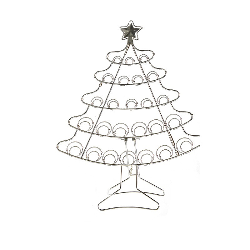 50cm hierro forjado árbol de Navidad decoraciones decoración de Navidad escenario diseño props creativo DIY árbol de Navidad hecho a mano