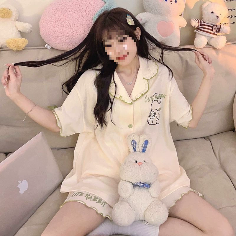 Милая собака Пача, летние шорты с короткими рукавами, тонкие пижамы, женская свободная высококачественная верхняя одежда, комплект домашней одежды