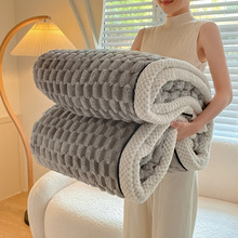 2023金龟绒单层毛毯牛奶珊瑚绒双面绒盖毯床单午睡沙发办公室毯子