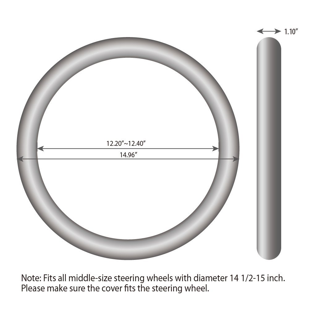 Car steering wheel cover leather elastic handle cover without inner ring Four Seasons universal car accessories car handle cover