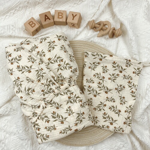ins best-selling Amazon 100% cotton baby crib bed sheet spring and autumn printed bed cover newborn bedding 