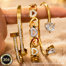 �羳��ʽ�B��Ůʽ�r�аٴ���ʯ�׺���ָ�h��18K���ˮ����ɫ