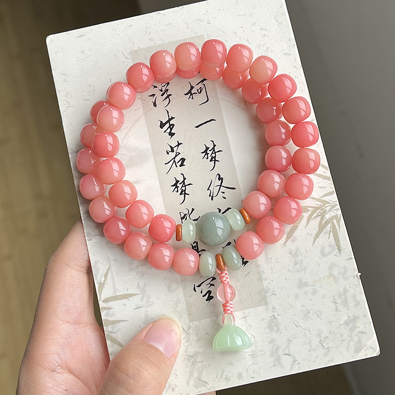 속눈썹 위의 달【복숭아 핑크색 떠다니는 꽃】