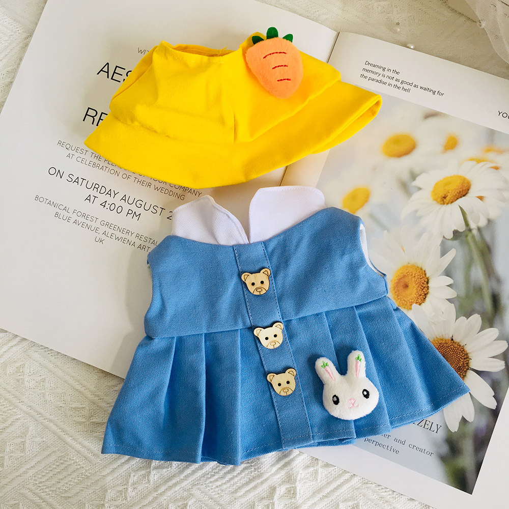 Celebridad en línea ácido hialurónico pato Ropa Accesorios felpa juguete falda pelo banda traje accesorios pequeño pato amarillo muñeca Accesorios