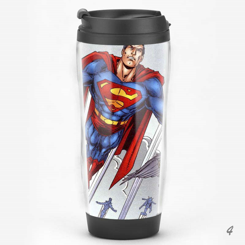 Meiman Gift Justice League Copas de agua de doble capa con souvenirs de acero inoxidable
