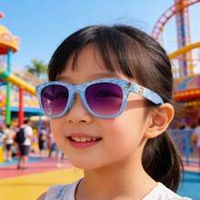 儿童防紫外线太阳镜女童可爱宝宝防晒太阳眼镜时尚卡通款遮阳墨镜
