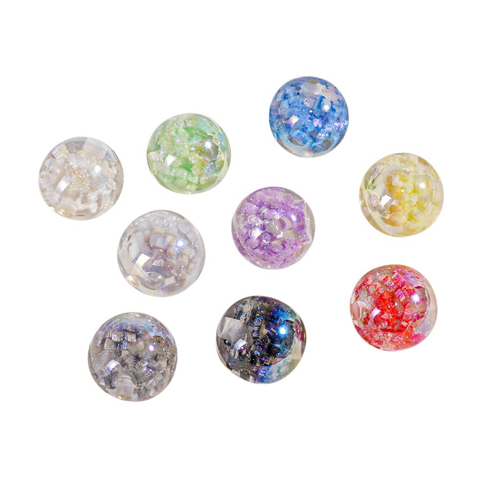 Cuentas Heidi cuentas de resina 16mm cuentas de copo de nieve cadena de teléfono móvil material de bricolaje cuentas sueltas accesorios de joyería luminosos