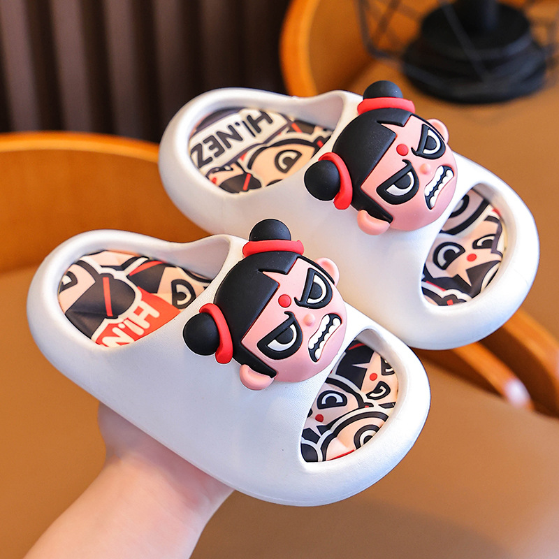 Nezha zapatillas para niños verano 2025 nuevo anti-deslizante para niños y niñas, padres y niños, niños mayores, niños bañados zapatillas frías