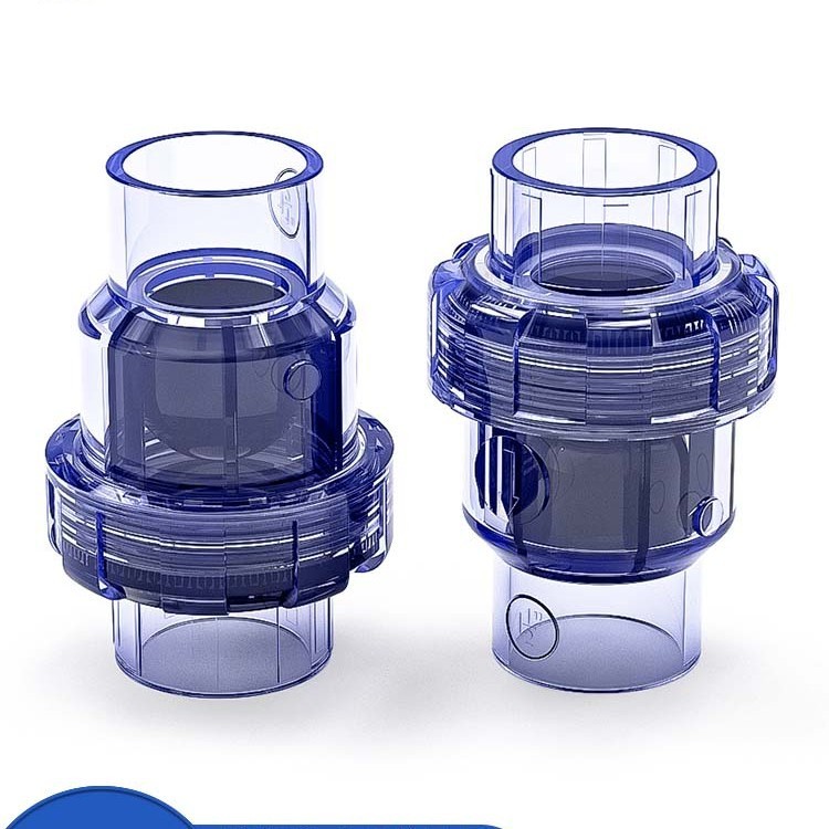 チェックバルブ PVC プラスチック排水管一方向弁水透明下水管 25 逆止弁 20 25 32 40 50|undefined