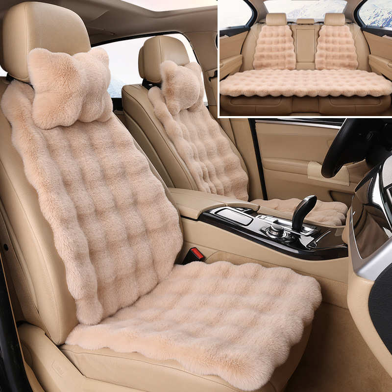 Pad, Qìchē Wool pad - khaki-full-car-five-seats-2-headrests