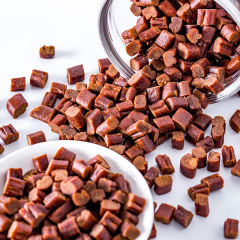 Batch distribution of dog snacks, beef nuggets 500g/bag, teddy gold haired puppies, training dogs, rewarding dogs with grinding teeth sticks