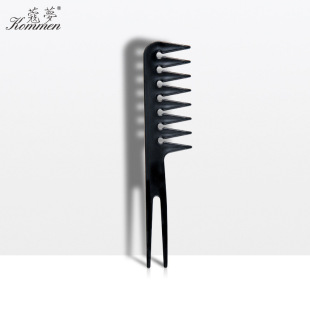 Factory direct supply multi-use fork comb hairdressing barber shop hair cutting plate hair fine tooth pointed tail comb hair comb makeup artist dense pick