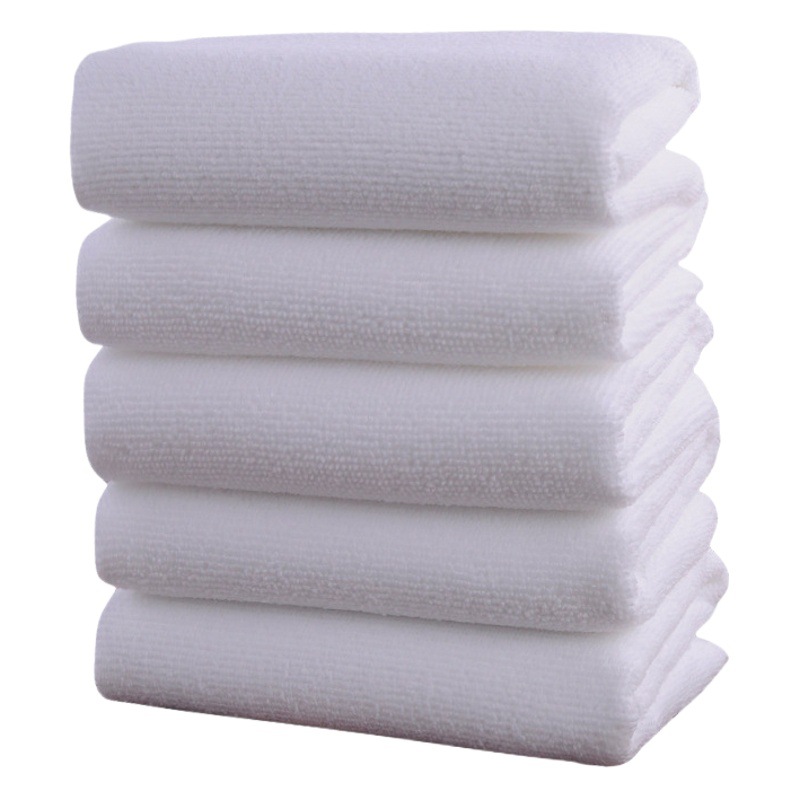 White Towels for Hotel Bathing, Disposable White Towels, Foot Massage Towels, Edge-Sealed White Towels, Funeral White Towels
