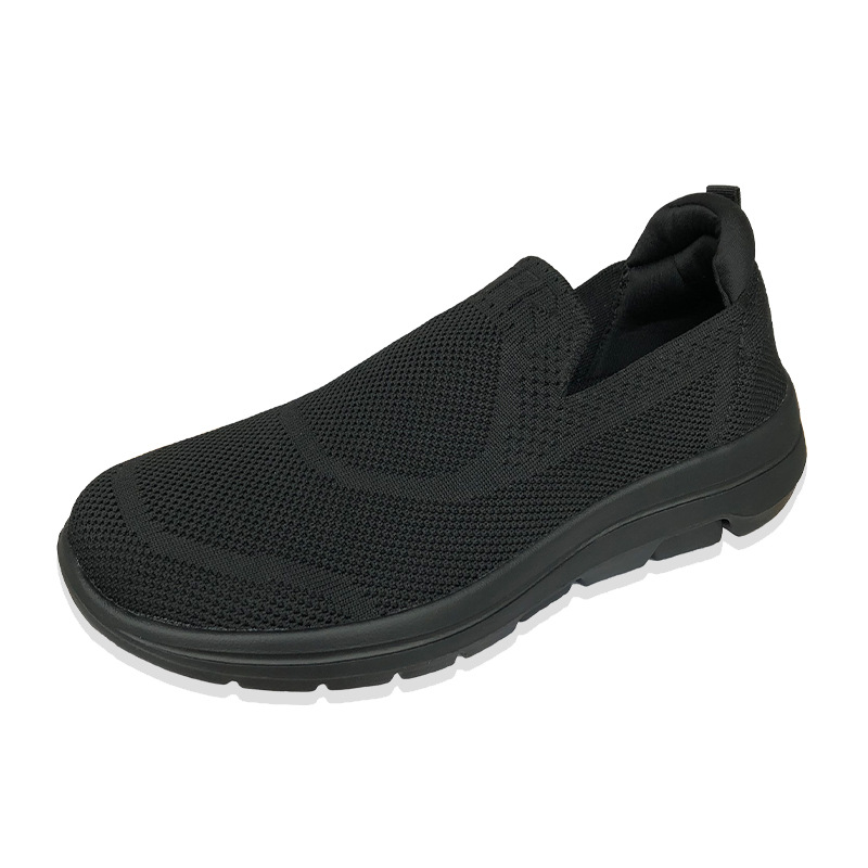 Black lightweight breathable sports espadrilles