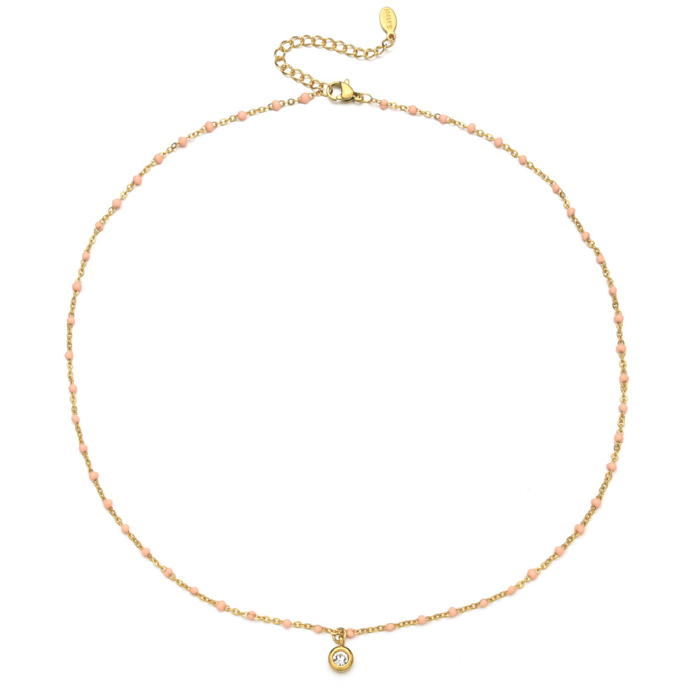 9g Weight 304 Stainless Steel, Seed Bead Pendant Material Rhinestones Inlay Material Pendant Necklace Classification 304 Stainless Steel Chain Material cable chain Chain Type 1 Piece Quantity Casual, Daily Occasion 304 Stainless Steel, Seed Bead Material Round Pattern All Seasons Season Women's Gender Enamel, Plating, Inlay Design Simple Style Style Wholesale Jewelry Simple Style Round 304 Stainless Steel Seed Bead Rhinestones Enamel Plating Inlay Pendant Necklace Cable Chain 16
